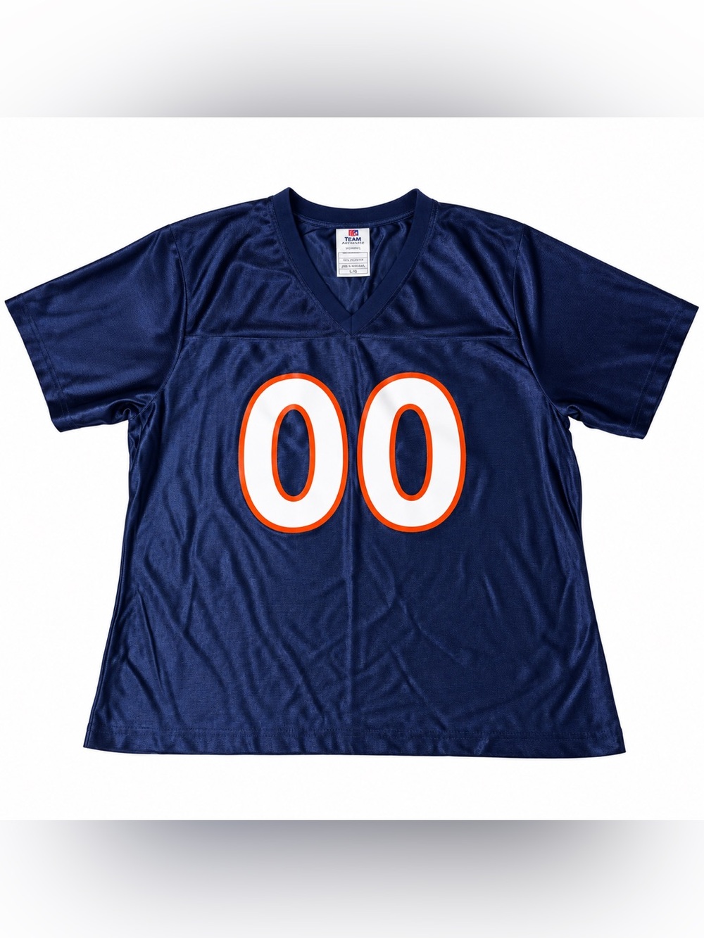 Denver Broncos Womens XL NFL Team Apparel #00 Football Jersey Navy Blue